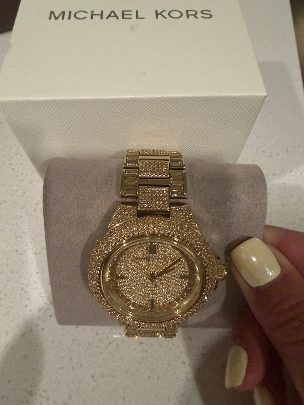 Michael Kors Gold Crystal Pavé Bracelet Watch